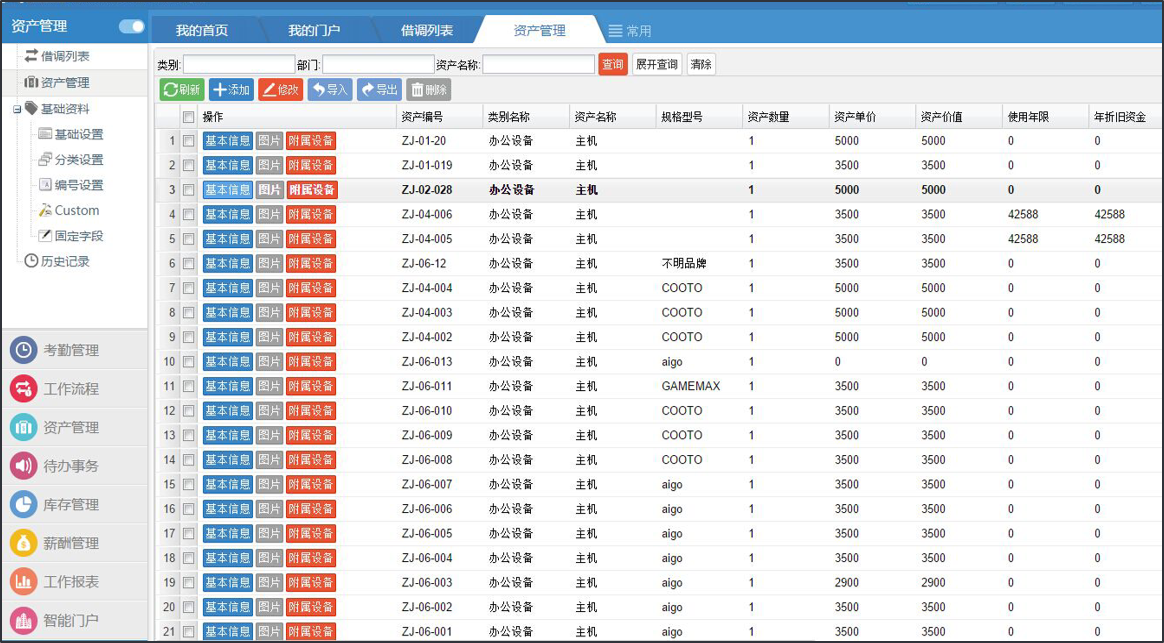 OA行政篇資產管理
